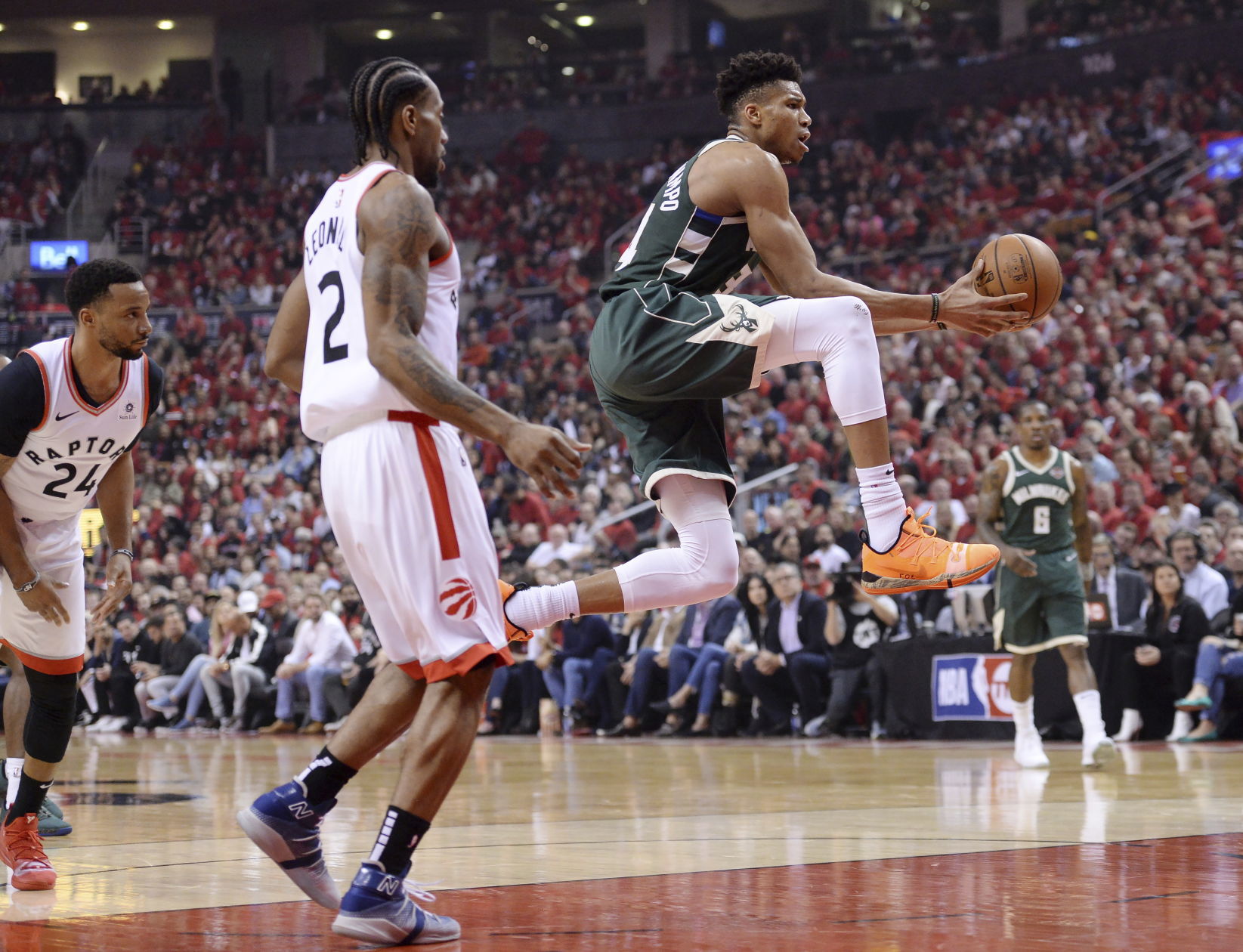 Raptors 118, Bucks 112 (2OT)